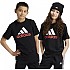 [해외]아디다스 Essentials Two-Color Big Logo Cotton 반팔 티셔츠 15141050203 Black / Bright Red