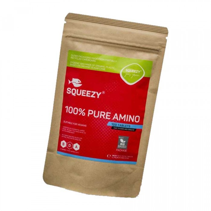 [해외]SQUEEZY 100% Pure Amino BCAA 1g 단백질 정제 100 단위 1141179760 Muilticolor