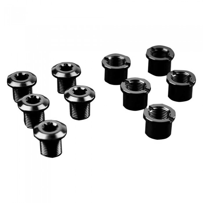 [해외]ABSOLUTE BLACK ~을 위한 Long Bolt Nuts 104 BCD 5 단위 나사 1137576460 Black