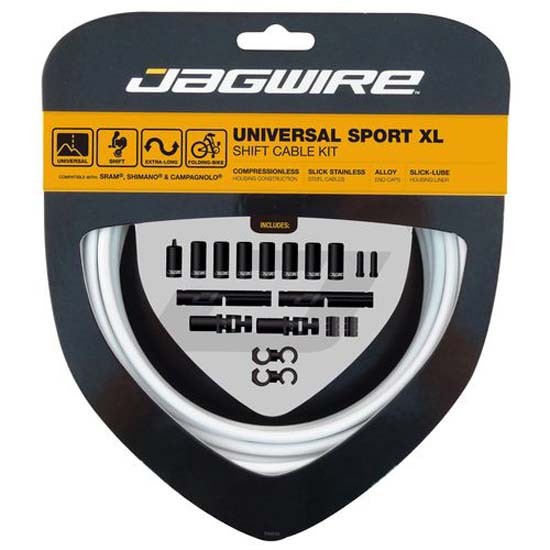 [해외]JAGWIRE Shift Kit Sport XL 스램/Shimano/Campagnolo Brake Cable Kit 1136408846 White