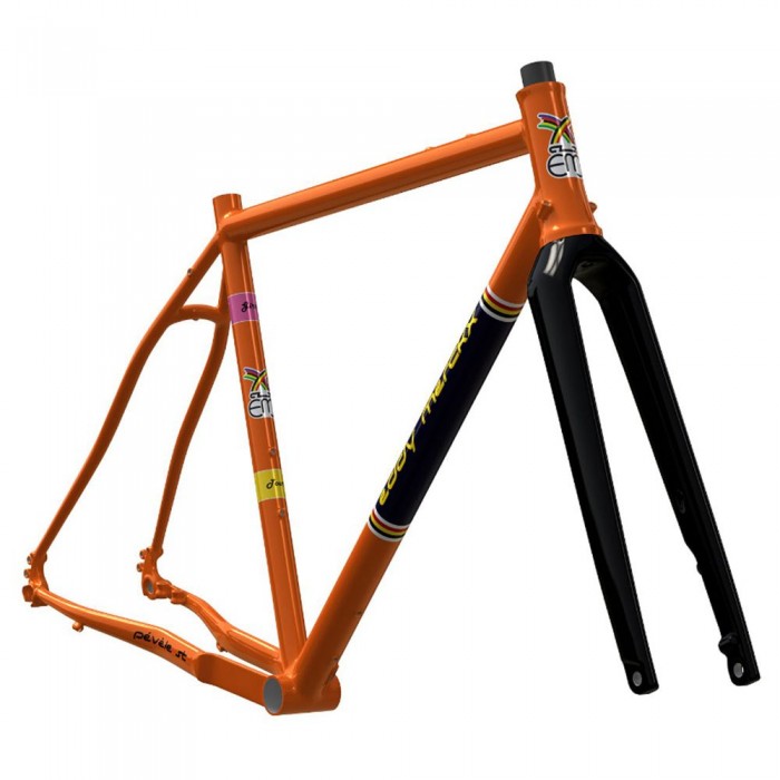 [해외]EDDY MERCKX Pevele ST 자갈 프레임 1141221429 Orange Powder Coating