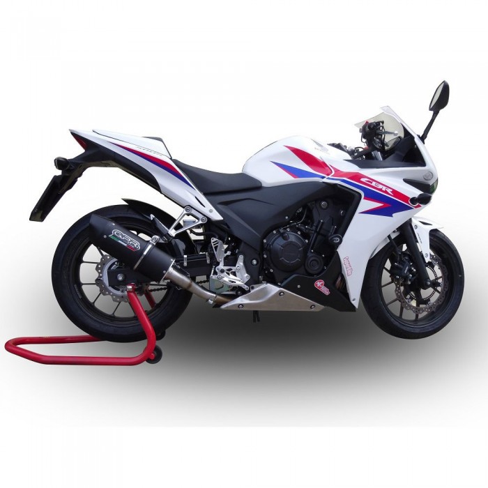 [해외]GPR EXHAUST SYSTEMS Furore EVO4 Poppy Honda CBR500 R 2023-2024 E5 Oval 인증된 슬립온 머플러 9141251796 Matte Black / Matte Black