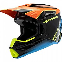 [해외]알파인스타 SM3 Fray 오프로드 헬멧 9141309419 Black / Orange / Yellow / Fluor Green