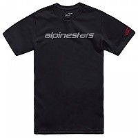 [해외]알파인스타 Linear Wordmark 2.0 반팔 티셔츠 9140721684 Black / Grey / Red