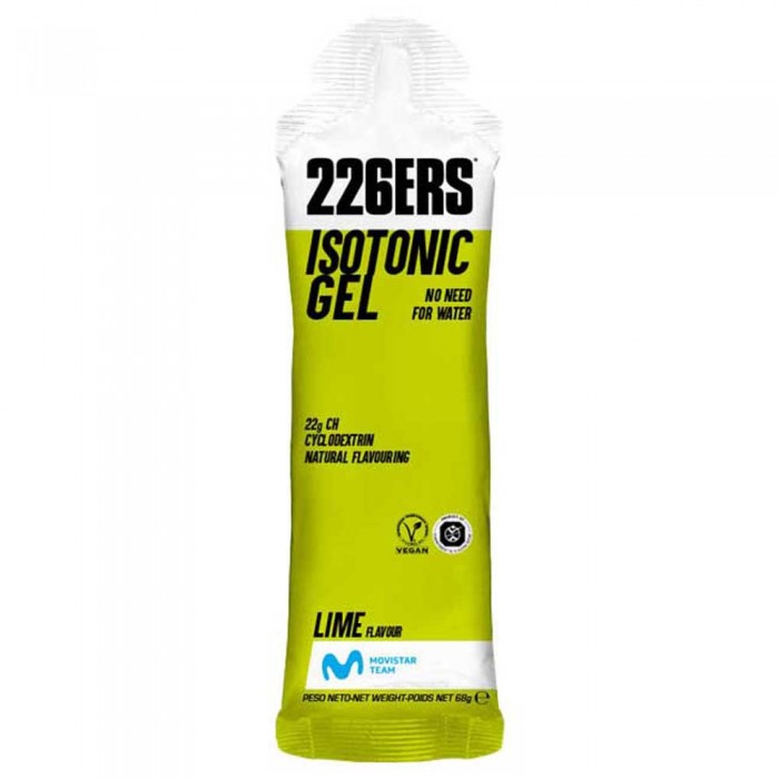 [해외]226ERS Isotonic 68g 24 단위 라임 에너지 젤 상자 4138250032 Yellow