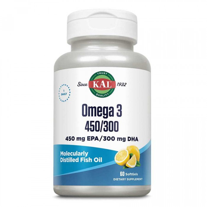 [해외]KAL Big Omega 3 EPA 450mg/DHA300mg 연질 모자슐 120 단위 4141073634 White / Silver