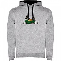 [해외]KRUSKIS Happy Camping Two-Colour 후드티 4141146840 Heather Grey / Black