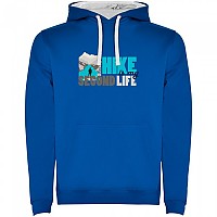 [해외]KRUSKIS Hike Second Life Two-Colour 후드티 4141146928 Royal Blue / White