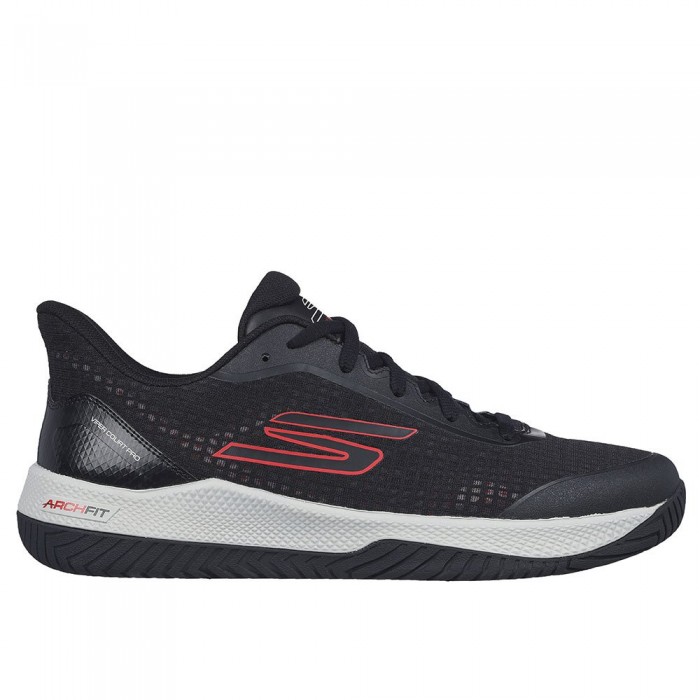 [해외]스케쳐스 Viper Court Pro 신발 12140744786 Black Synthetic / Textile / Red Trim