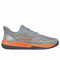 [해외]스케쳐스 Viper Court Pro 신발 12140744788 Grey Synthetic/ Textile /Orange Trim