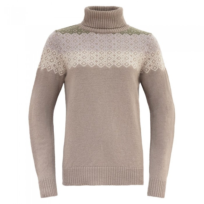 [해외]DEVOLD OF NORWAY Svalbard Wool High Neck 스웨터 4141212921 Stone