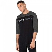 [해외]SUPER.NATURAL Contrast 3/4 소매 티셔츠 4141257245 Jet Black / Pirate Grey Melange