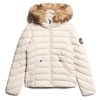 [해외]슈퍼드라이 Fuji Faux Fur Padded 자켓 141110547 Rainy Day Grey