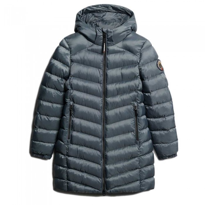 [해외]슈퍼드라이 Fuji Mid Padded 자켓 141110555 Stormy Weather Blue