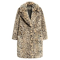 [해외]슈퍼드라이 Vintage Long Faux Fur Coat 자켓 141111069 Leopard Print