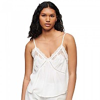 [해외]슈퍼드라이 Ibiza Sheer Lace Cami 반팔 셔츠 141113075 Off White