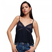 [해외]슈퍼드라이 Ibiza Sheer Lace Cami 반팔 셔츠 141113076 Eclipse Navy