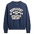 [해외]슈퍼드라이 College Script Loose 스웨트셔츠 141197919 Deep Indigo Navy Marl