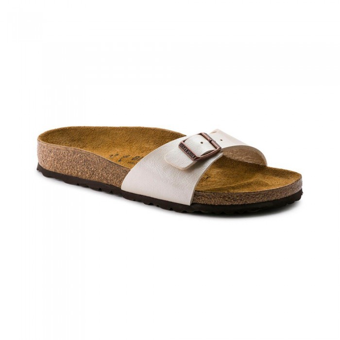 [해외]BIRKENSTOCK Madrid Birko-Flor 샌들 140832178 Graceful Pearl White