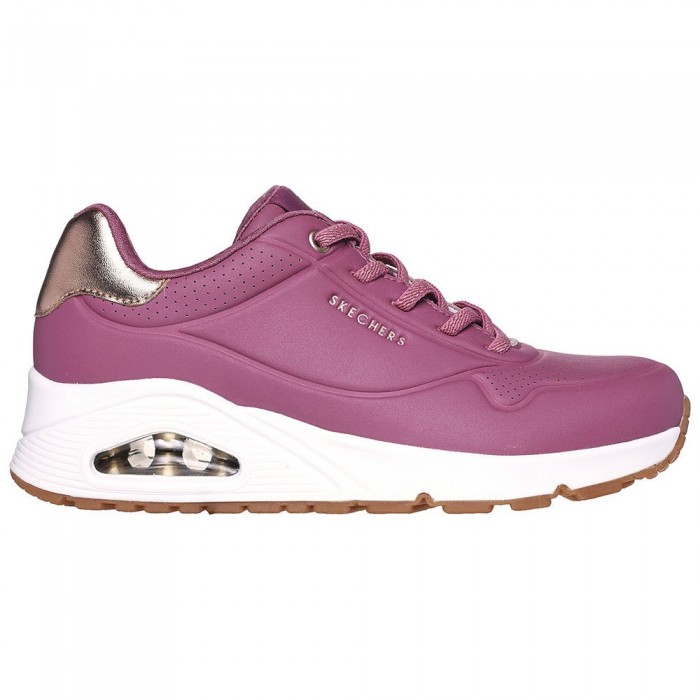 [해외]스케쳐스 Uno Shimmer Away 운동화 140624636 Mauve Durabuck. Rose Gold Duraleather / Mesh Trim