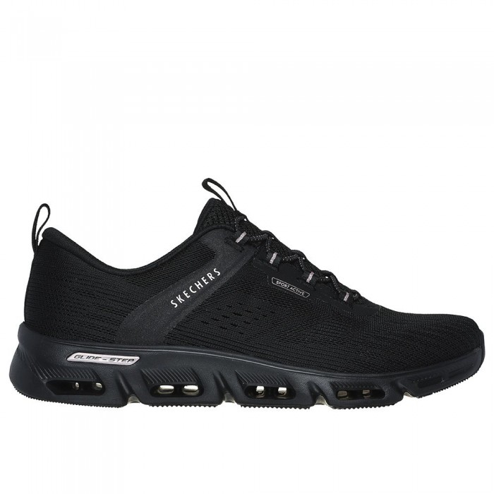 [해외]스케쳐스 Glide-Step Gratify 운동화 141115873 Black Mesh / Rosegold Trim