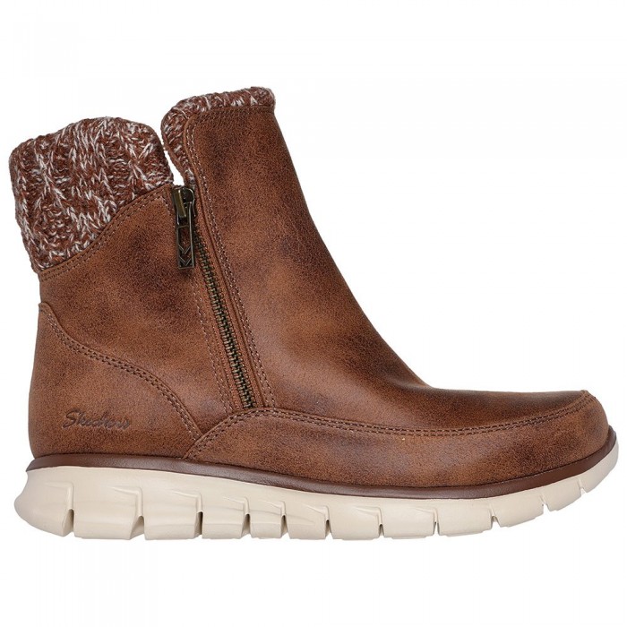 [해외]스케쳐스 Synergy 부츠 141115938 Brown Microleather / Knit