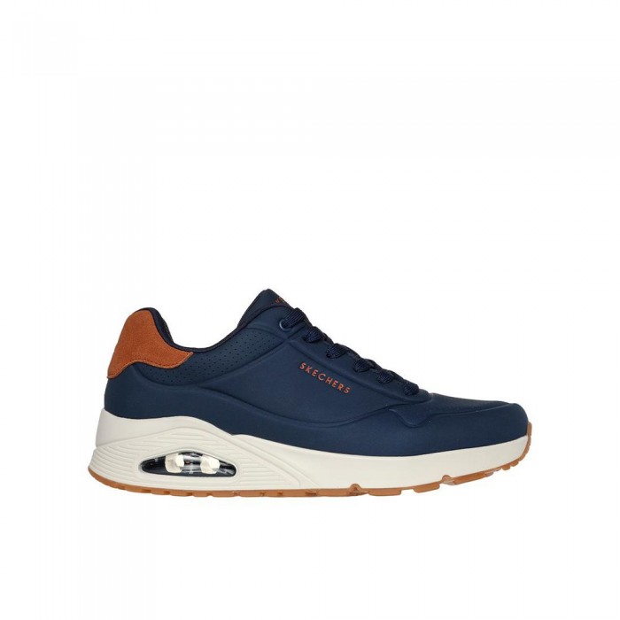 [해외]스케쳐스 Uno 운동화 141115974 Navy Durabuck / Chestnut Suede / Mesh Trim