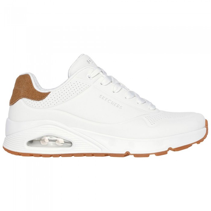 [해외]스케쳐스 Uno 운동화 141115978 White Durabuck / Chestnut Suede / Mesh