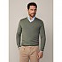 [해외]해켓 Gmd Merino Silk V V넥 스웨터 141159745 Myrtle Green