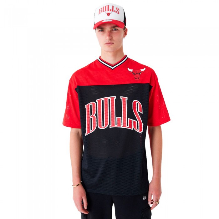 [해외]뉴에라 Arch Grphc Mesh Chicago Bulls 반팔 티셔츠 140595313 Red