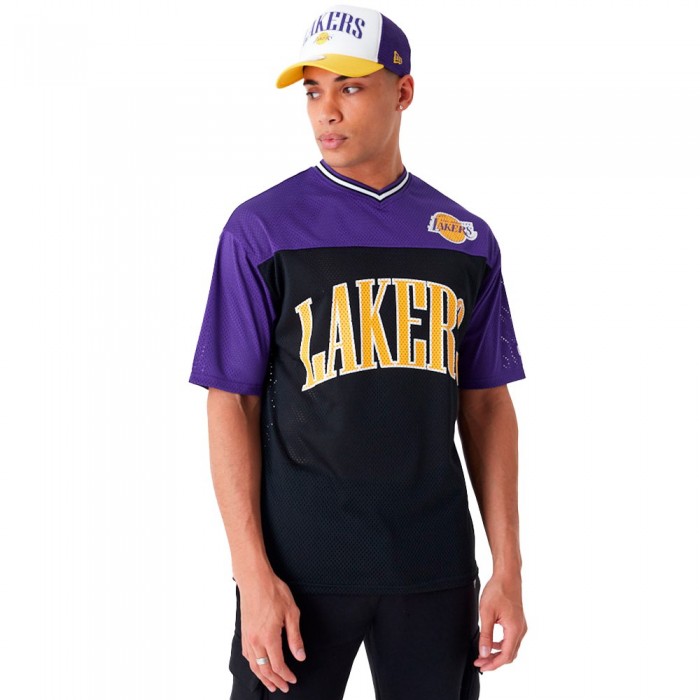 [해외]뉴에라 Arch Grphc Mesh Los Angeles Lakers 반팔 티셔츠 140595314 Purple