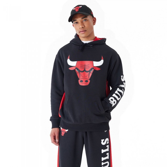 [해외]뉴에라 NBA Mesh Panel Chicago Bulls 후드티 140595871 Black