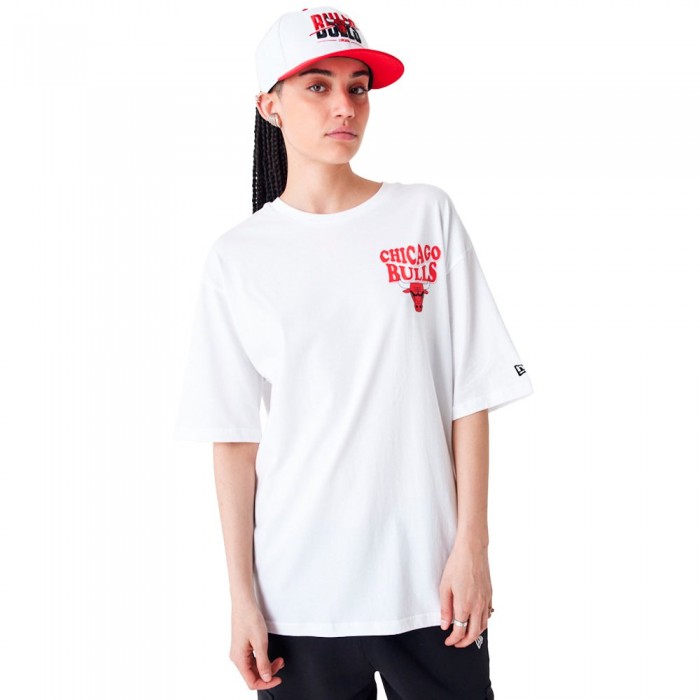 [해외]뉴에라 NBA Script Chicago Bulls 반팔 티셔츠 140595898 White