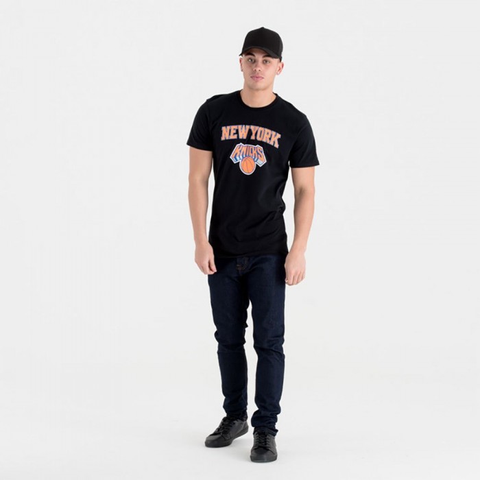 [해외]뉴에라 NBA Regular New York Knicks 반팔 티셔츠 140716709 Black