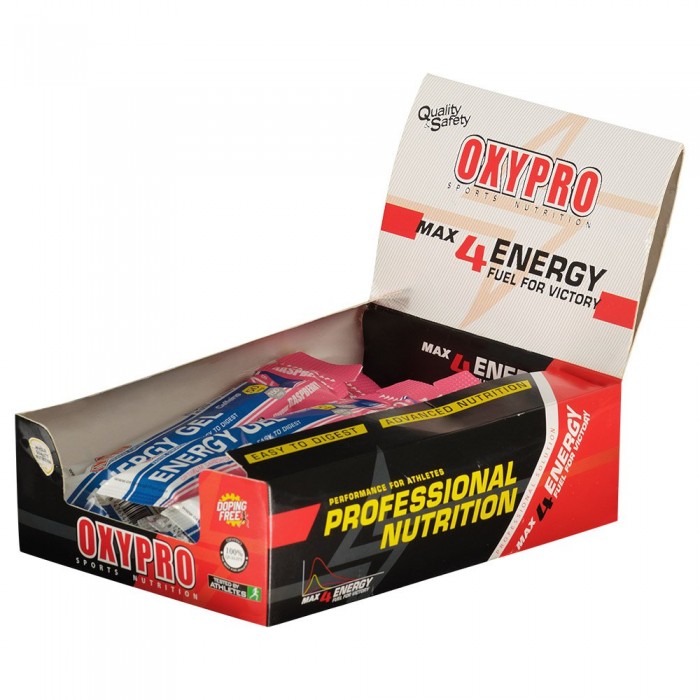 [해외]OXYPRO Hydro 45g Raspberry Energy Gels Box 12 Units 1140227596