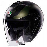 [해외]AGV Irides E2206 오픈 페이스 헬멧 9141221000 Sakai Matt Green / Black