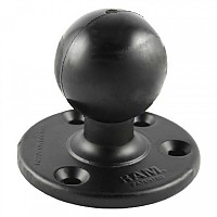 [해외]RAMMOUNT POWERSPORTS 202U round 공 베이스 9141229789 Black / Black