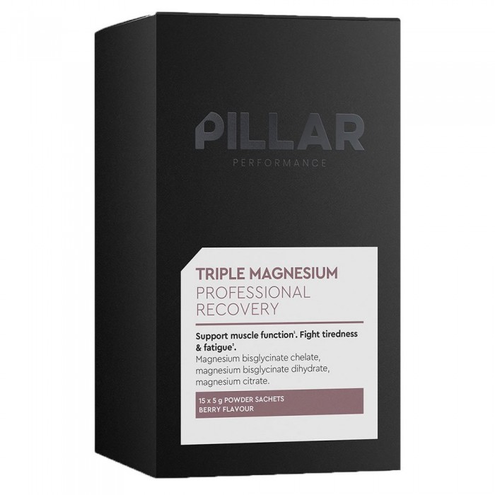 [해외]PILLAR PERFORMANCE Triple Magnesium Travel Pack 전문 회복 15개 싱글도즈 사셰 베리 3141306187