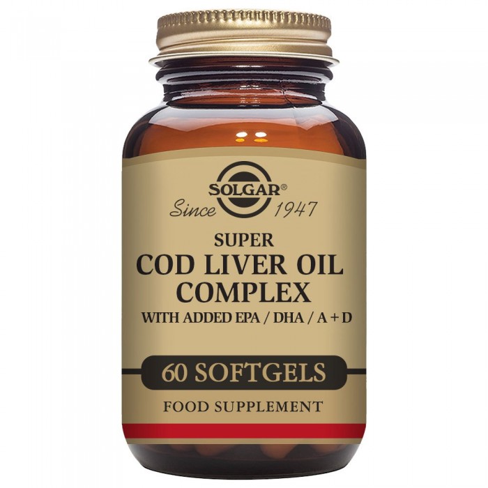 [해외]SOLGAR Super Cod Liver Oil Complex 60 Units 4138036334