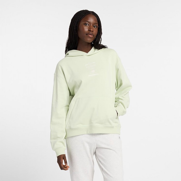 [해외]뉴발란스 Athletics French Terry Oversized Choice 후드티 141042748 Natural Mint