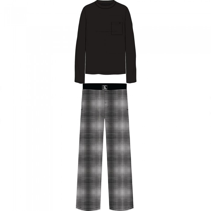 [해외]캘빈클라인 000NM2842E 파자마 141051850 Black Top / Lewitt Plaid Black Btm