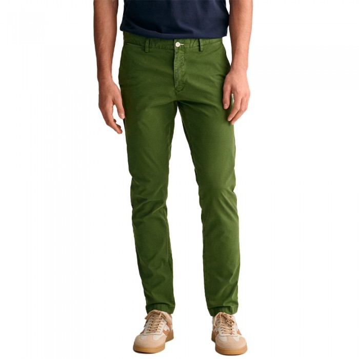 [해외]간트 Sunfaded Slim Fit 치노 팬츠 140872252 Jelly Green