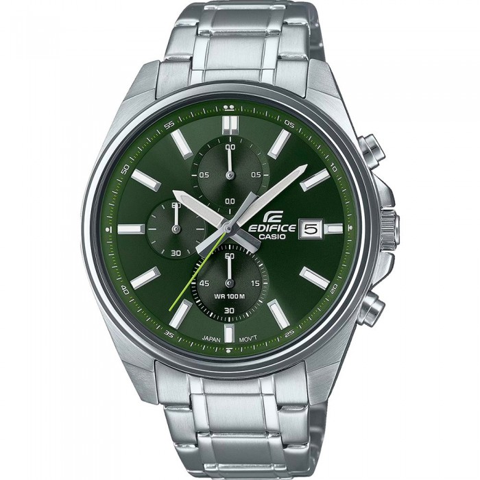 [해외]카시오 Edifice 시계 139808738 Silver Grey / Bottle Green / Mineral