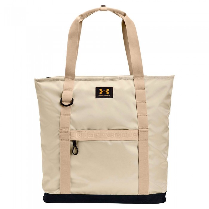 [해외]언더아머 Essentials 24L 토트백 140453834 Silt / Khaki Base / Metallic Gold