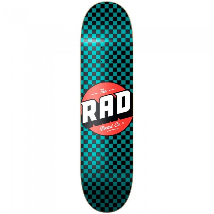 [해외]RAD SKATEBOARDS Checker 스케이트보드 데크 14141115329 Black / Turquoise Green