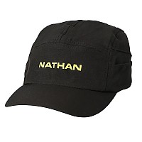 [해외]NATHAN Run Cool Stash 모자 6140783495 Black / FinishLime