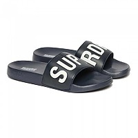 [해외]슈퍼드라이 Core Vegan Pool 슬리퍼 140560665 Deep Navy / Optic