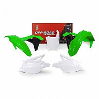 [해외]RTECH Kawasaki KX 250F 2017-2019 R-KITKXF-OEM-519 오토바이 플라스틱 키트 9140628085 White / Green