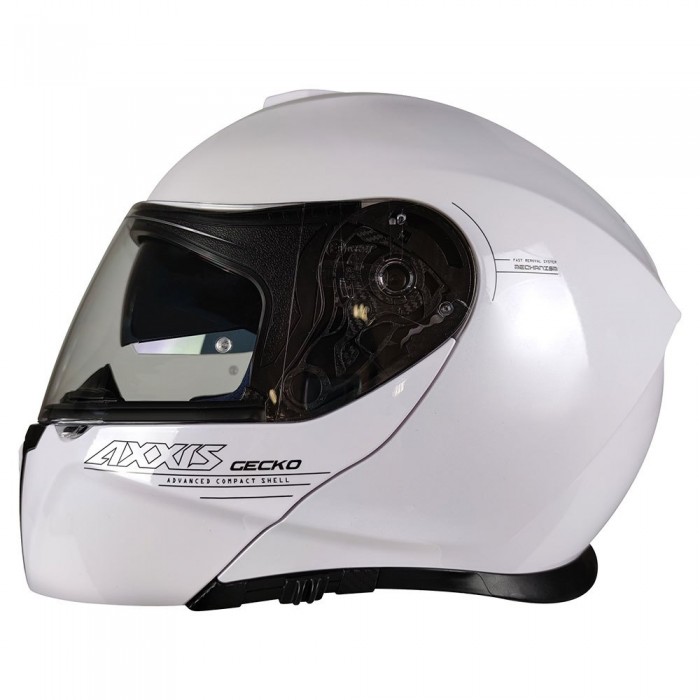 [해외]AXXIS Fu403SV Gecko SV Solid 오픈 페이스 헬멧 9139491174 Pearl White