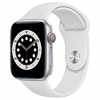 [해외]APPLE Series 6 GPS+Cellular 44 mm watch 6137777371 Silver / White